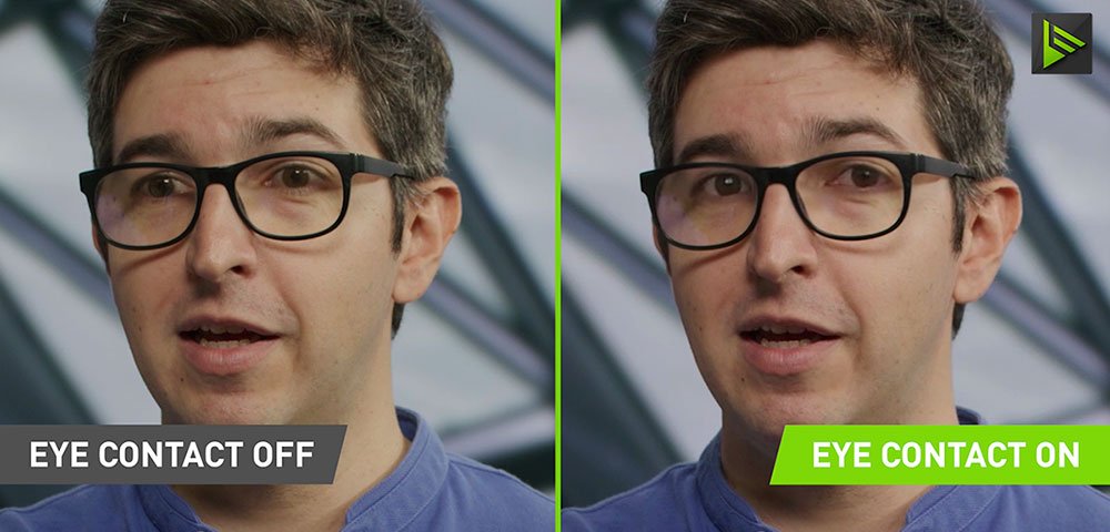 Nvidia Broadcast’s Eye Contact Feature 