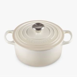 White Le Creuset pot